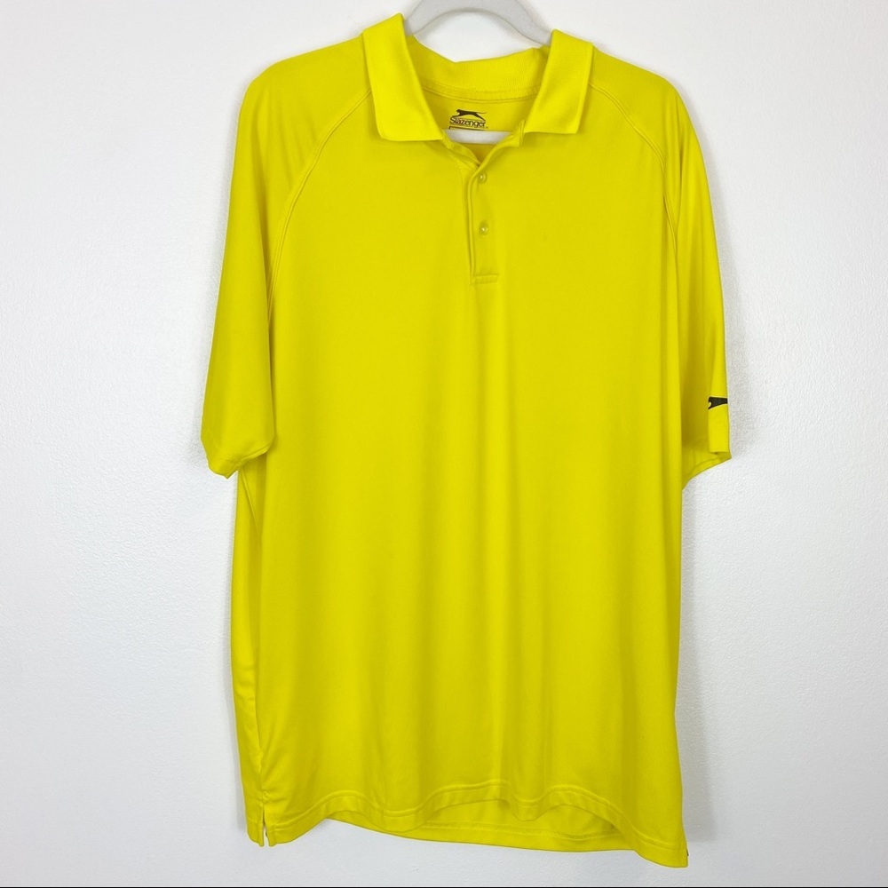 Slazenger Polo Shirt Yellow Size XL